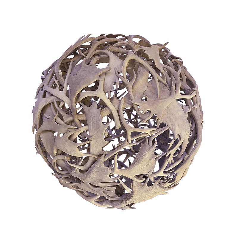 littlebighornsantlerchandeliers.com | Sculptures Antler Sphere